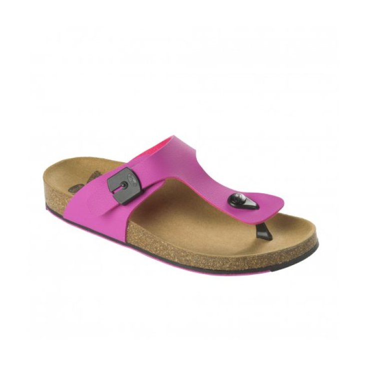 Scholl Spikey SS5 Woman Flip Flops Fuchsia / Black Color Size 41