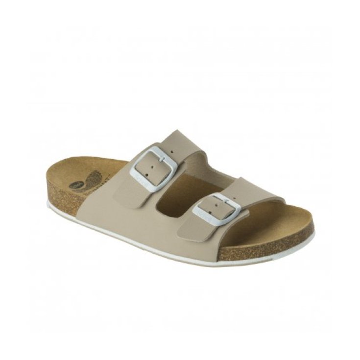 Scholl Spikey SS6 Woman Sandal Color Beige / White Size 39