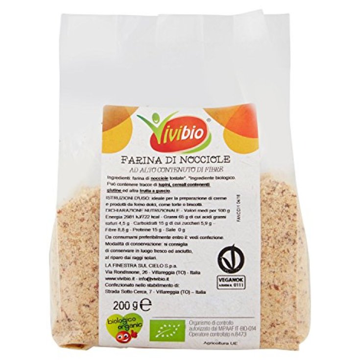 ViviBio Organic Hazelnut Flour 200g