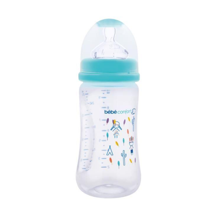 Bebe Confort Classic Baby Bottle with Standard Neck in PP 360ml Size 2 Light Blue Color