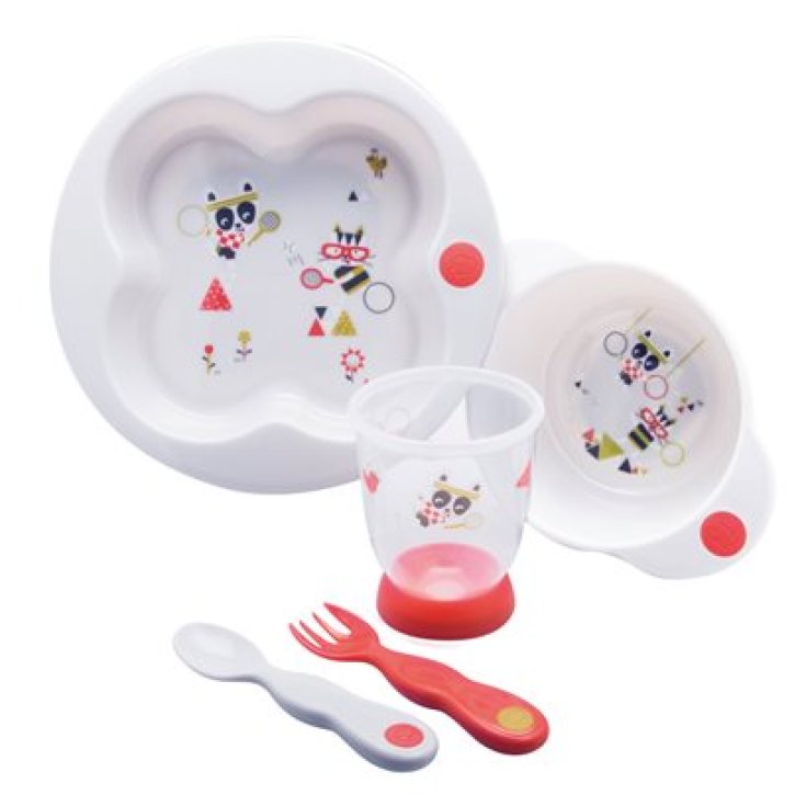 Bebe Confort Sport Fantasy Colored Plates and Cutlery Set