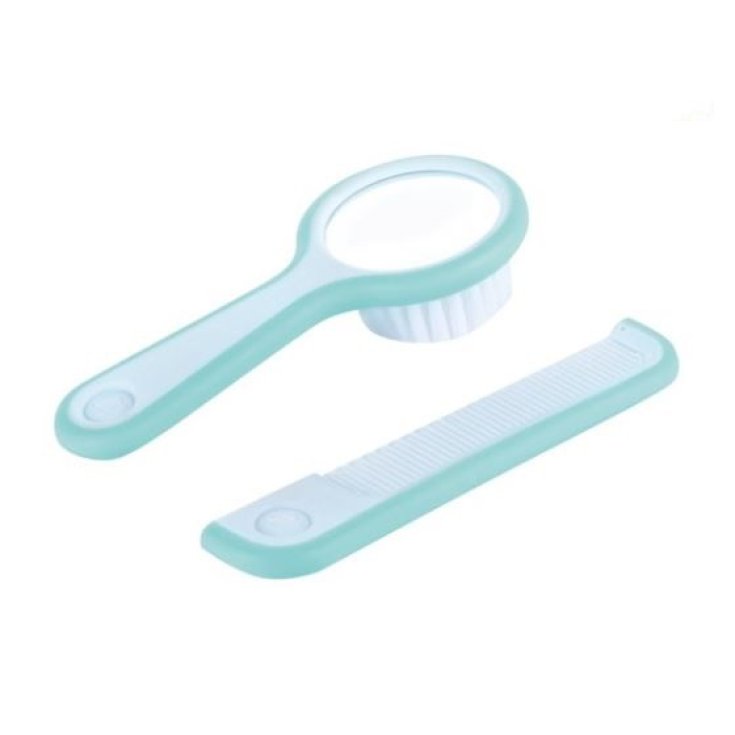 Bebe Confort Comb And Brush With Integrated Mirror Blue Color