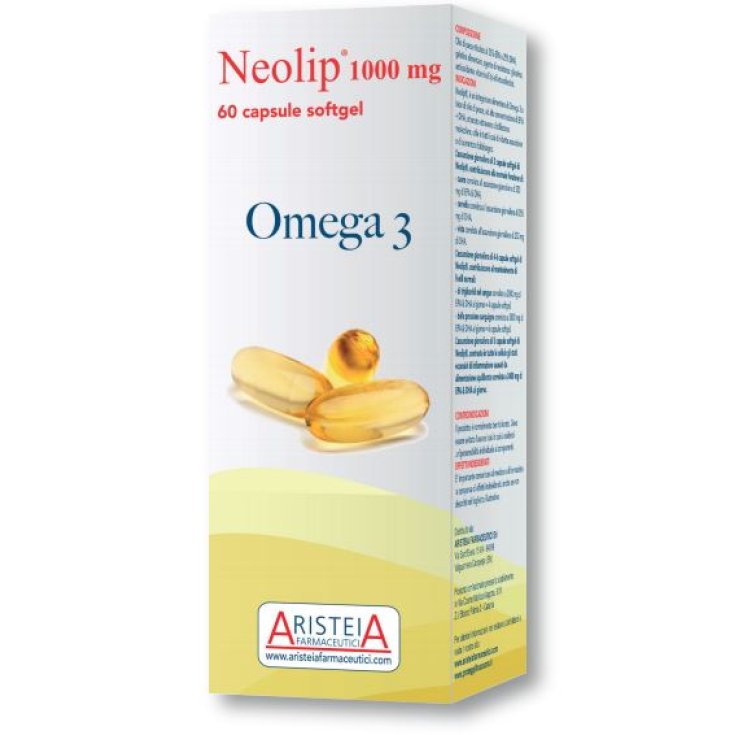 Aristeia Neolip 1000mg Food Supplement 60 Softgel Capsules