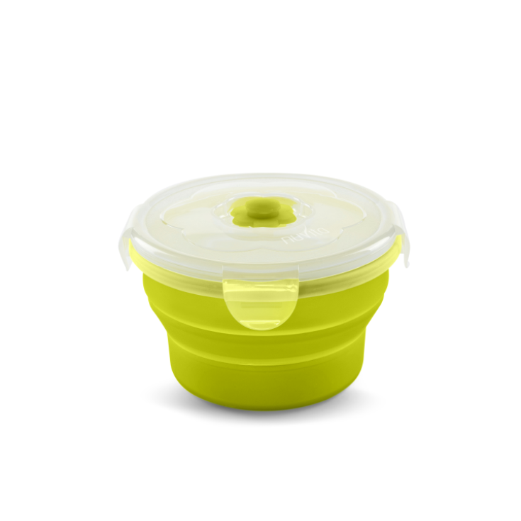 Nuvita Collapsible Containers In Silicone 540ml Green Color