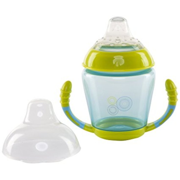 Nuvita Cup with Silicone Spout and Green Handle