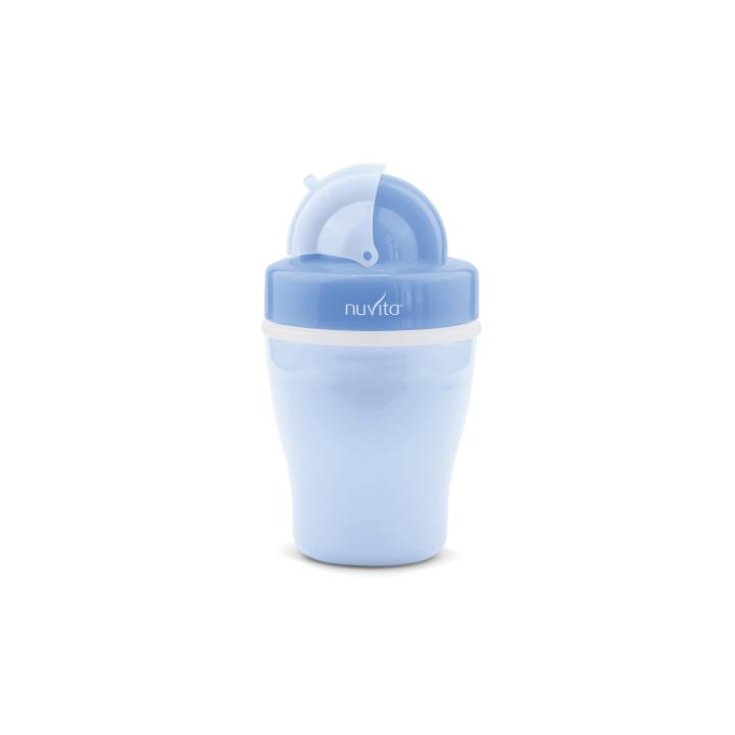 Nuvita Cup With Straw And Double Thermal Insulation Blue Color 1 Piece