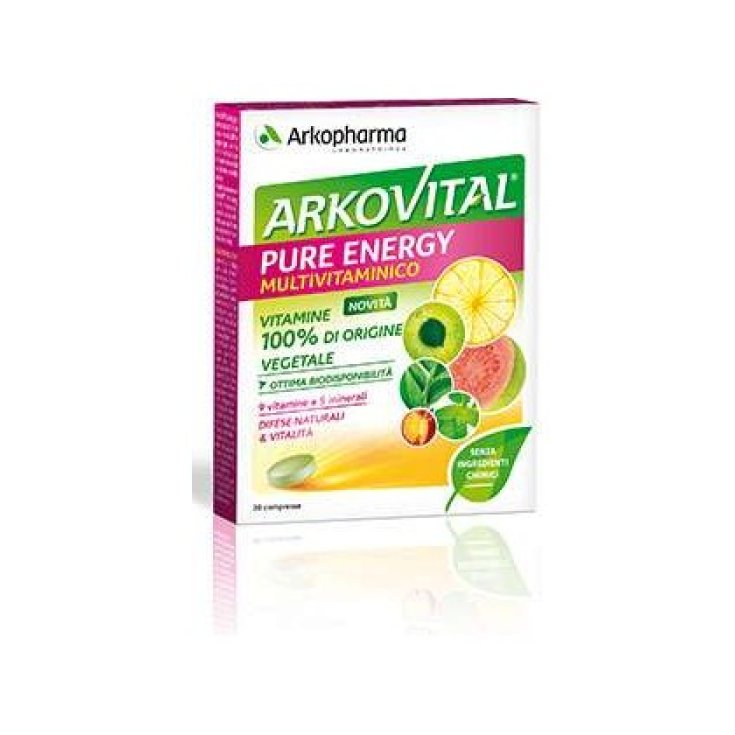 Arkopharma Arkovital Pure Energy Food Supplement 50+ 60 Capsules