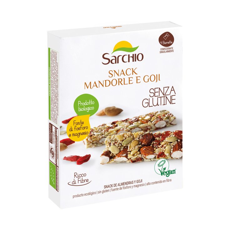 Sarchio Barritas Snacks Almendras y Bayas De Goji 20g