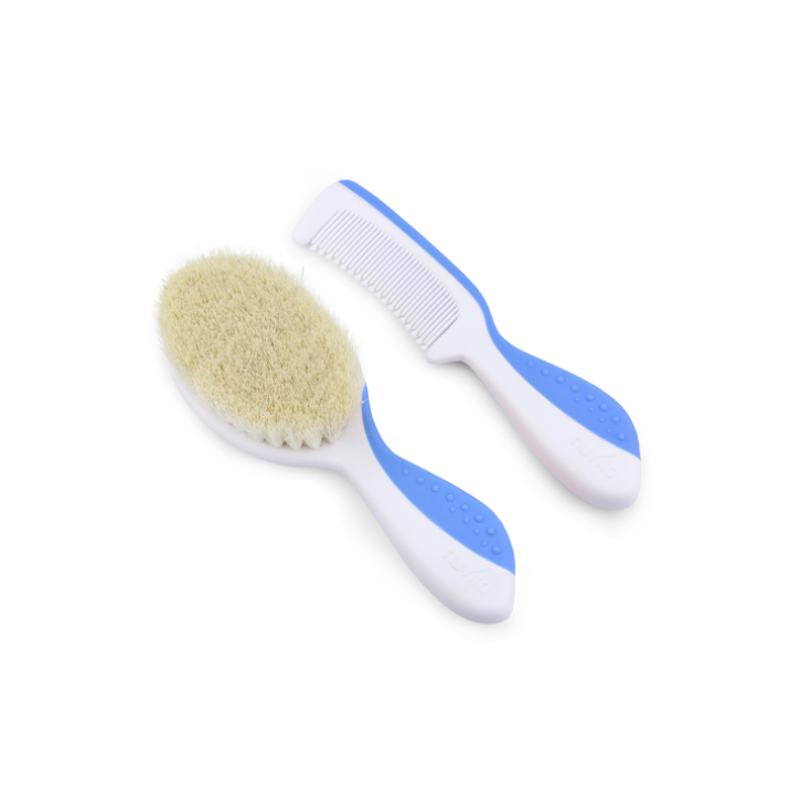 Nuvita Kit Hair Brush And Comb Blue Color