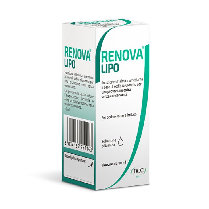 Renova Lipo Ophthalmic Humectant Solution Hyaluronic Acid 0.4% 10ml