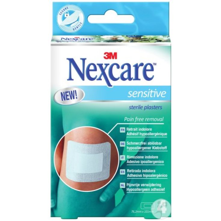 3m Nexcare Sensitiveposites Sterilized 4uds 7,6 X 10,1cm 7,6 X 10,1cm