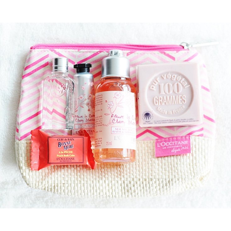 L'Occitane Cherry Blossom With Kit Bag