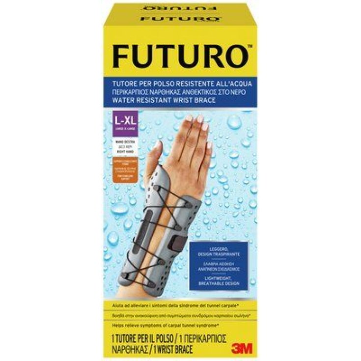 3M Futuro Water Resistant Right Wrist Brace Size L / XL
