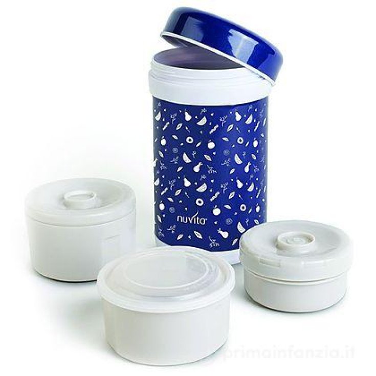 Nuvita Stainless Steel Thermal Container 1,2l + 3 Containers