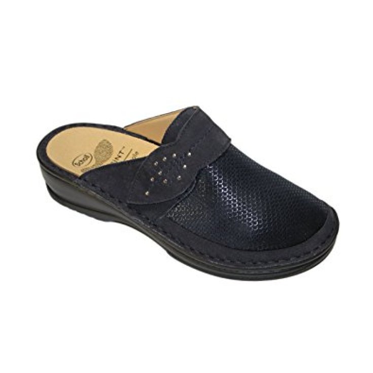 Scholl Isaura Women's Slipper Removable Footbed Navy Blue Color Size 37
