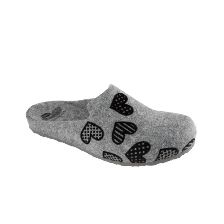 Scholl Laye Print Lined Felt Woman Gray 39