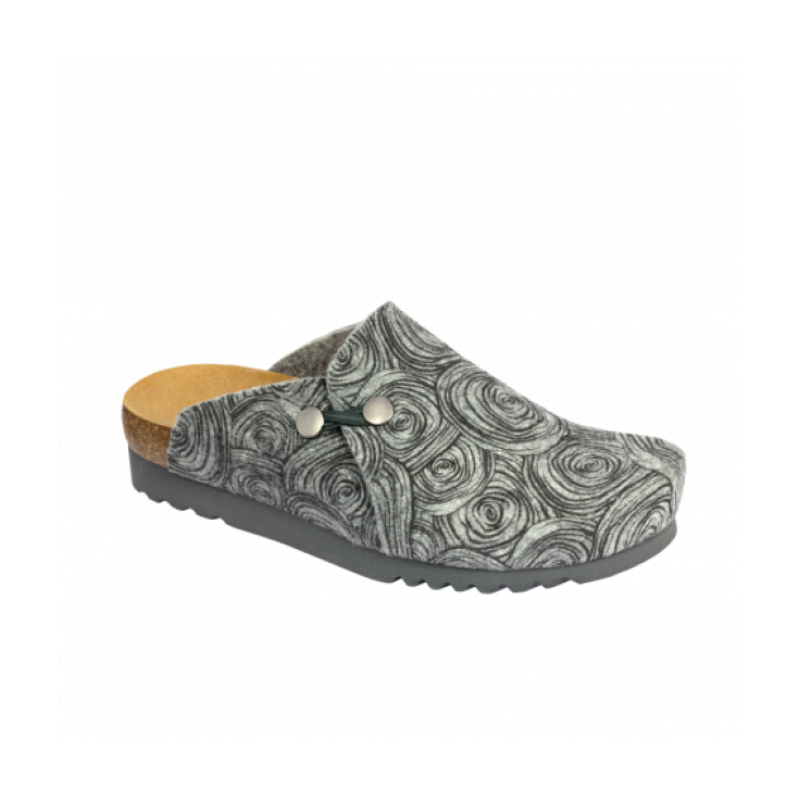 Scholl Maryssa Woman Slipper Color Gray / Black Size 41