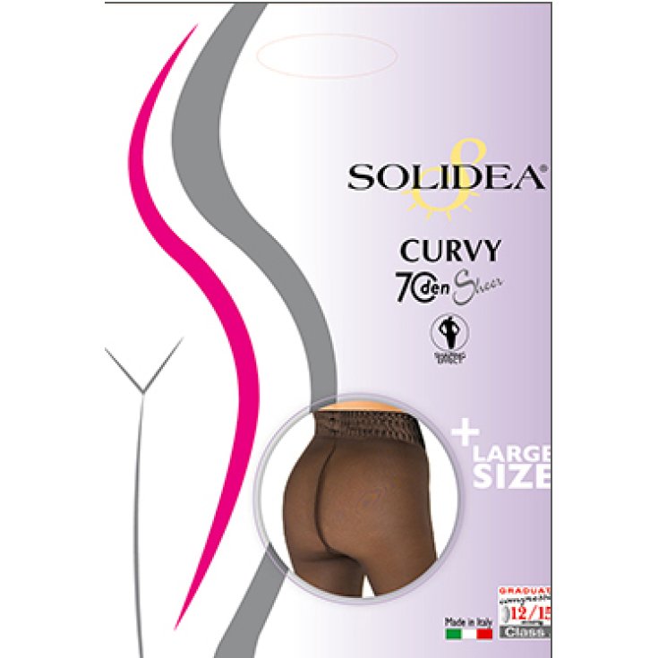 Solidea Curvy 70 Sheer Color Sm24 Camel Size 3ML-XL One Pair