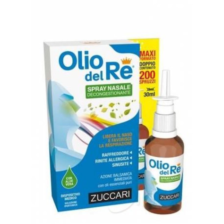 Zuccari Olio Del Re Decongestant Nasal Spray 30ml