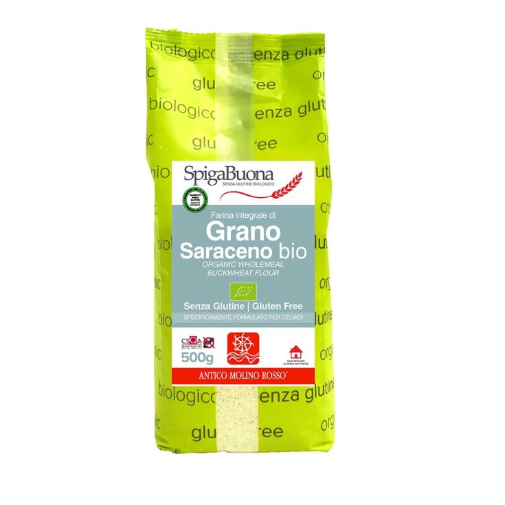 SpigaBuona Organic Wholemeal Buckwheat Flour Gluten Free 500g