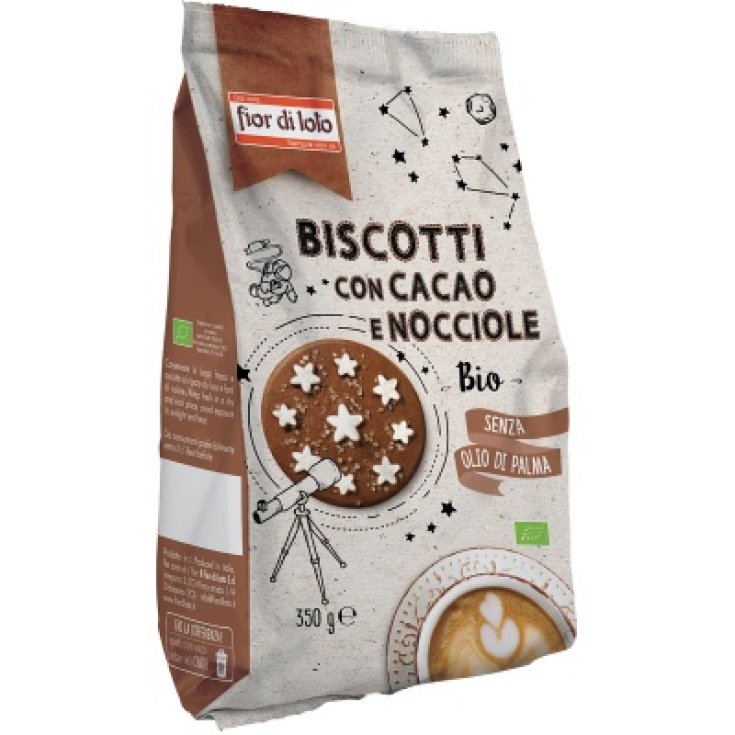 Fior Di Loto Biscuits With Cocoa And Hazelnuts Bio Without Palm Oil 350g