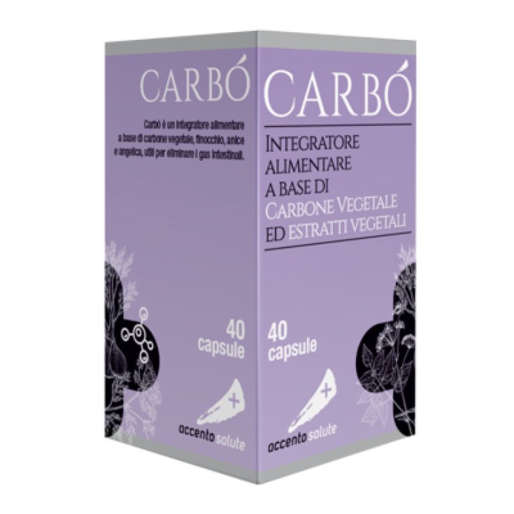 Accento Salute Carbò Food Supplement 40 Capsules
