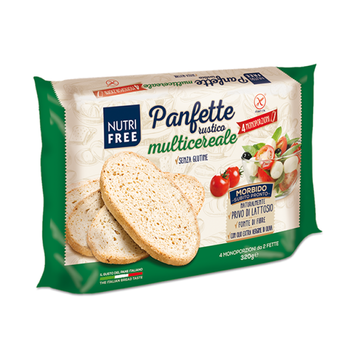 NutriFree Panfette Rustic Multigrain Gluten And Lactose Free 320g (4x80g)