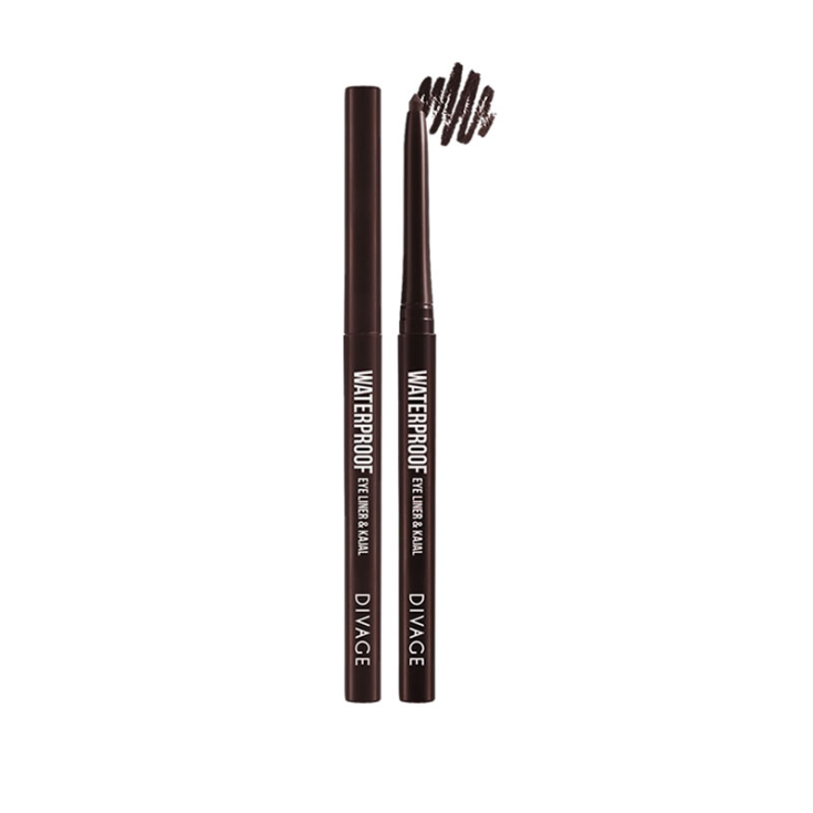 Divage Waterproof Eyeliner & Kajal 06 Brown