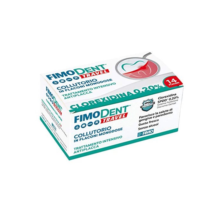 Fimo Fimodent Travel Mouthwash Chlorhexidine 0.20% 14 Single-dose vials