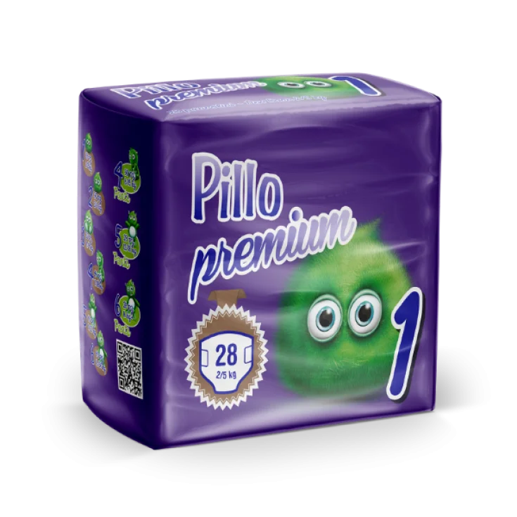 Pillo Premium New Born Diapers 28 Pieces