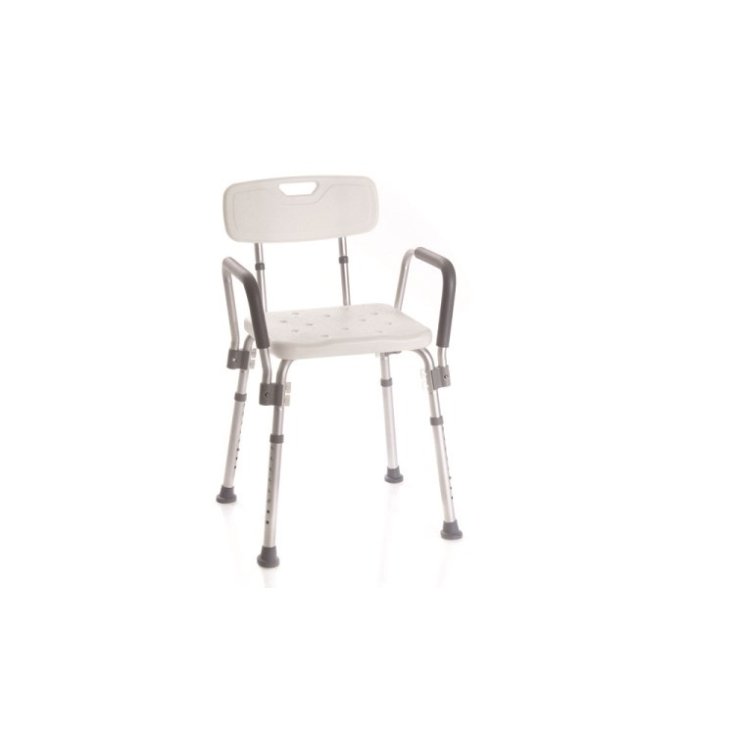 Moretti Shower Seat With Armrests And 1 Piece Backrest