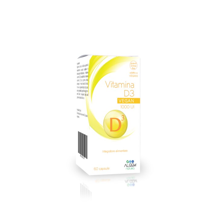 Algem Natura Vitamin D3 1000 Ui Food Supplement 60 Tablets