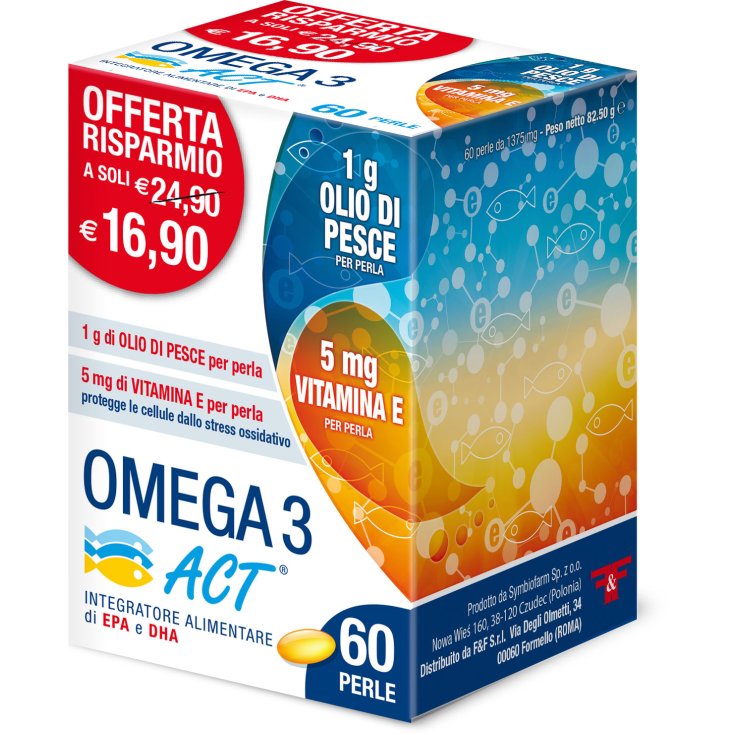 Omega 3 Act 1g Food Supplement 60 Pearls