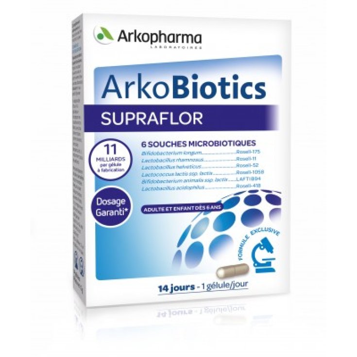 Arkopharma ArkoBiotics Supraflor Food Supplement 30 Capsules