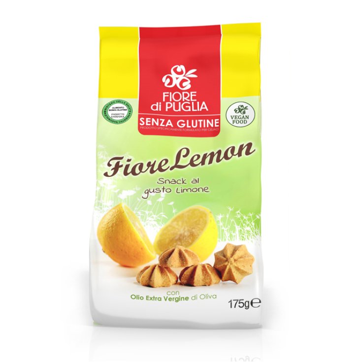 Fiore Di Puglia FioreLemon Lemon Flavored Snack With Gluten Free Extra Virgin Olive Oil 175g