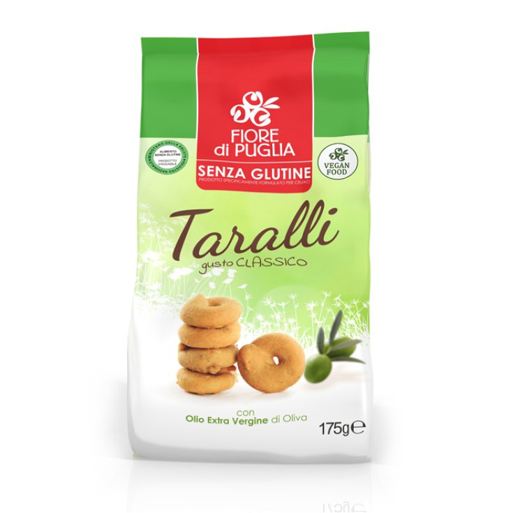Fiore Di Puglia Taralli Classic Taste With Gluten Free Extra Virgin Olive Oil 175g