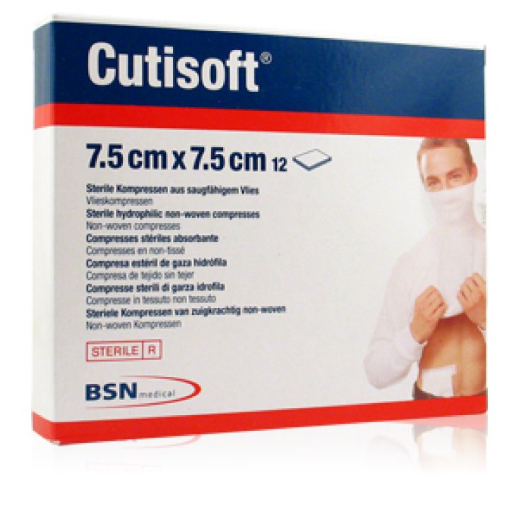 BSN Medical Cutisoft Sterile Gauze 7,5x7,5cm 12 Pieces