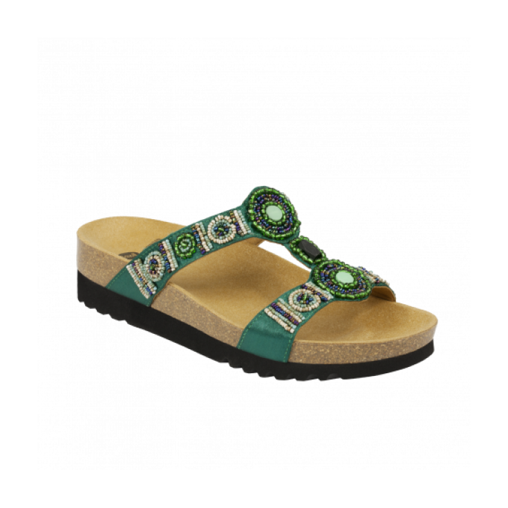 Scholl New Bogotà Wedge Shoe Color Emerald Number 36