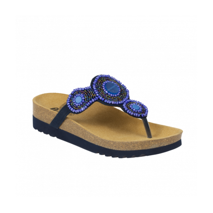 Scholl Zarina Canvas Shoe + Blue Color Beads Number 41