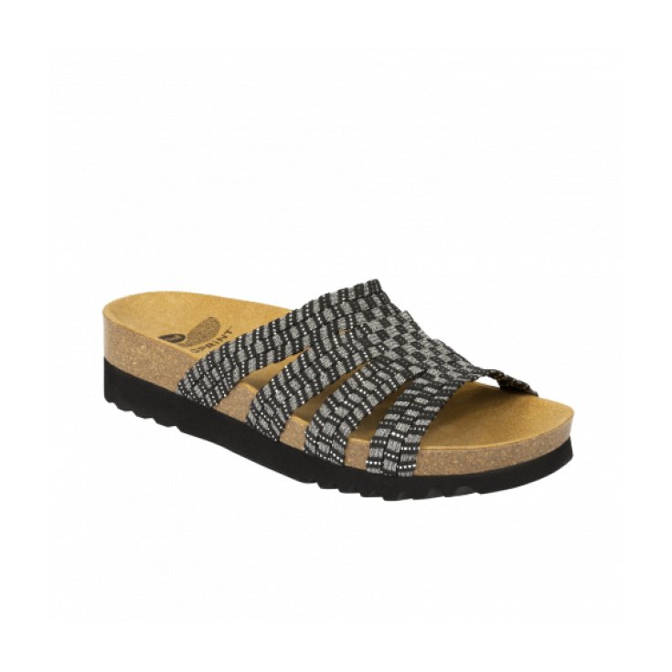 Scholl Saiki Sandal Without Strap Black / Pewter Size 38