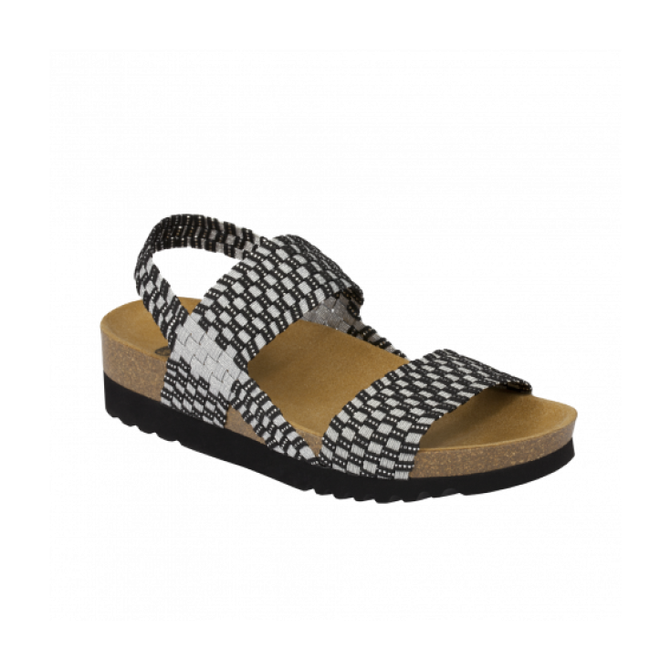 Scholl Kaory Sandal Shoe Color Black / Silver Number 36