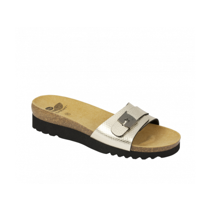 Dr.Sholl's Women's Slipper Mod. Ginni Synthetic Printed Platinum Size 41