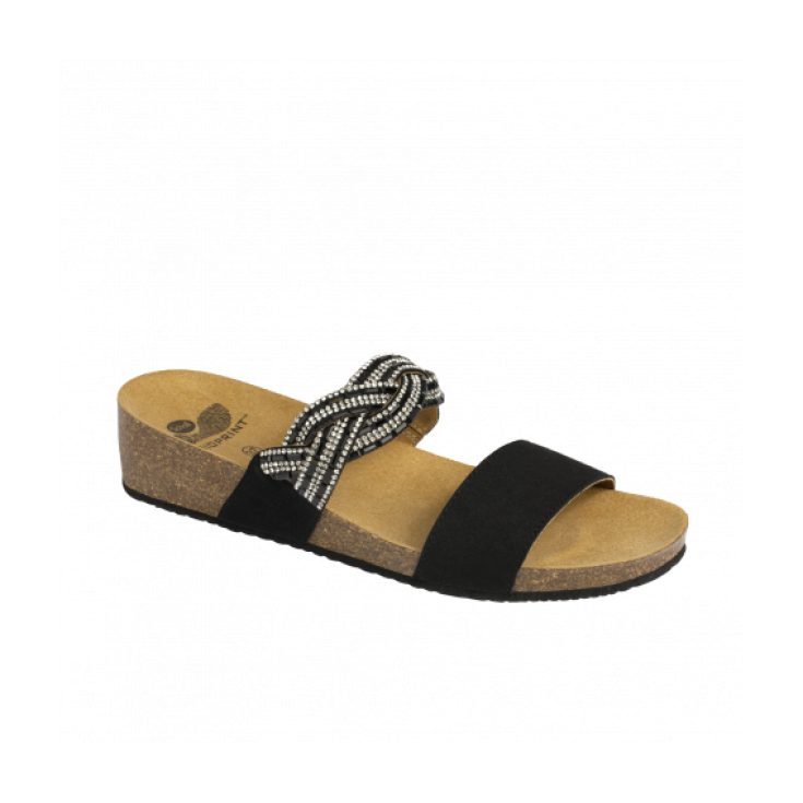 Scholl Diadema Microfiber Shoe Black Color Number 42