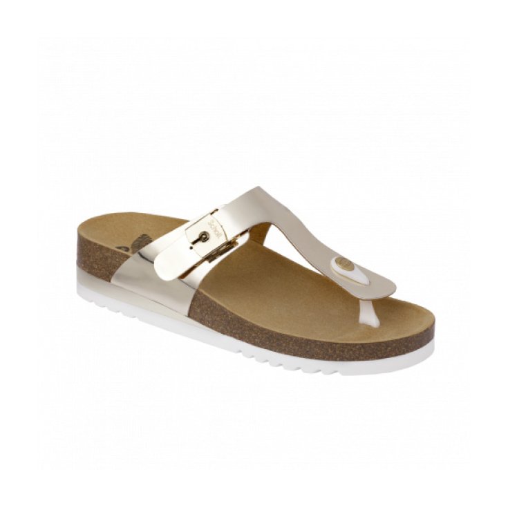 Dr Scholl Glam SS 1 Woman Flip Flops Gold Color Size 39