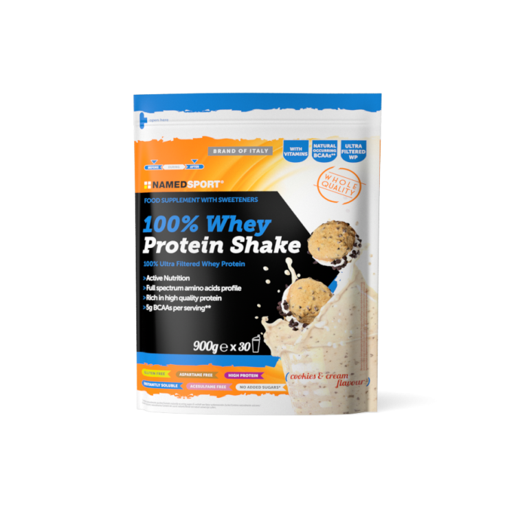Named Sport 100% Whey Protein Shake Protein Supplement Taste Cookies & Cream 900g