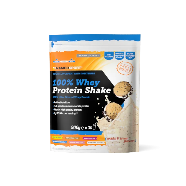 Named Sport 100% Whey Protein Shake Protein Supplement Taste Cookies & Cream 900g