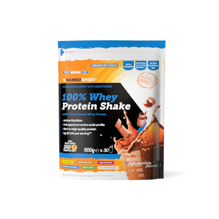 Named Sport 100% Whey Protein Shake Protein Supplement Milk Chocolate 900g