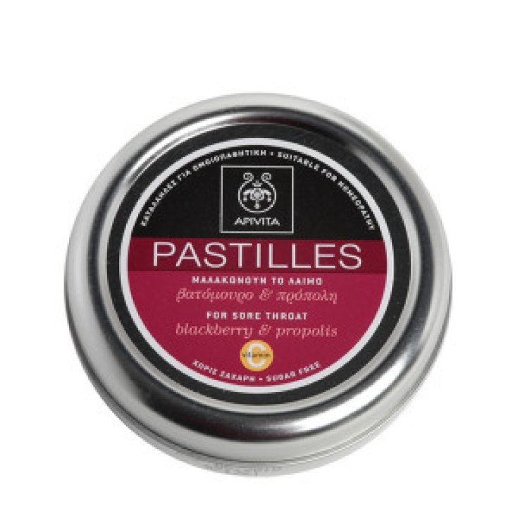 Apivita Pastilles With Blackberry & Propolis 45g