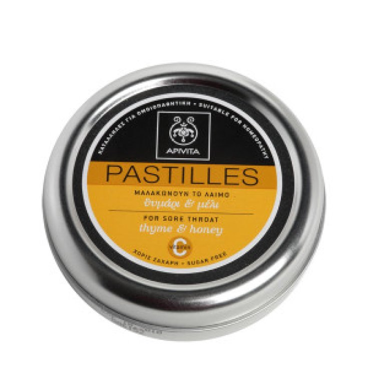 Apivita Tablets for Sore Throat and Cough with Honey and Thyme 45g Apivita Tablets for Sore Throat and Cough with Honey and Thyme 45g