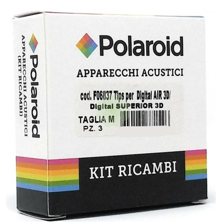 Polaroid Tip Air Superior Hearing Aid Spare Parts Kit Size M 3 Pieces
